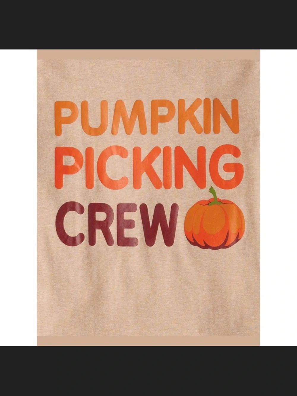 The Children’s Place Matching Family Pumpkin Picking Crew Tee Tan Kids Small 5/6